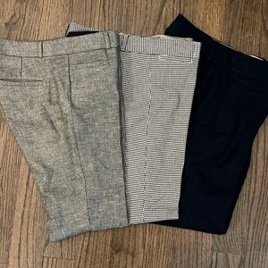 3 pairs Banana Republic Sloan fit pants